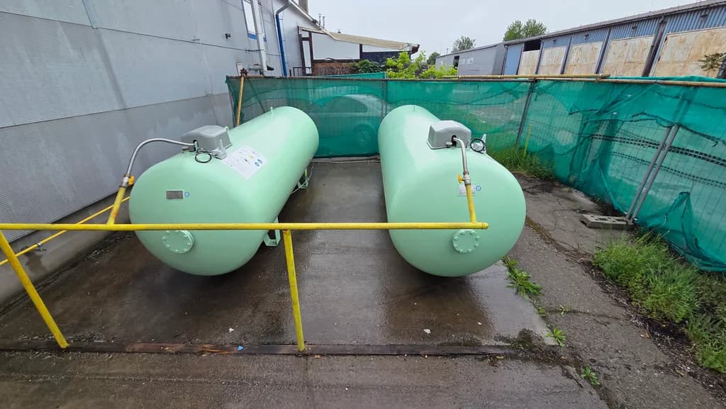 LPG nádrže pre vyhrievanie pece 3
